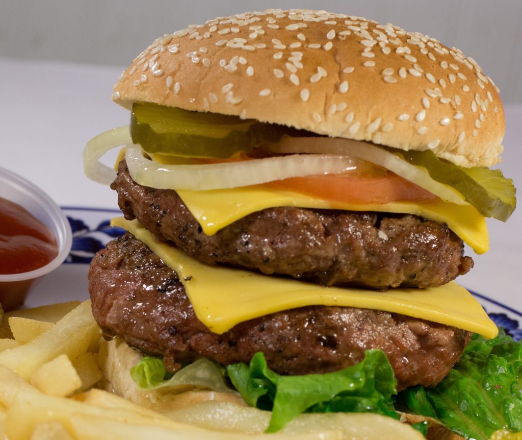 Double Cheese Burger Falafel Corner